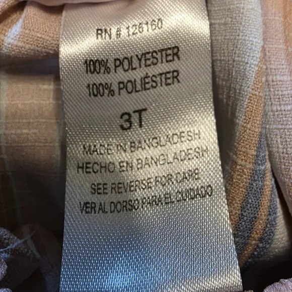 Little Lass Striped Ruffle Romper One Piece - Picture 5 of 5